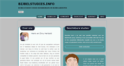 Desktop Screenshot of bijbelstudies.info